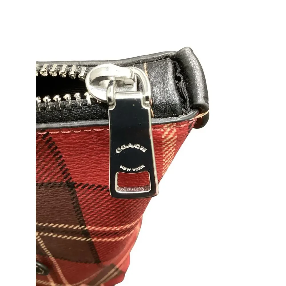 NWT Coach Purse Women One Size CC939 Plaid Gallery Tote With Tartan Plaid Red